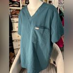 FIGS  Dark Green Scrub Top Photo 1