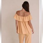 Sabo Skirt Yellow Gold Kayla On or Off Shoulder Tie Front Open Top New Photo 3