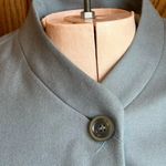 Amanda Smith Pure Wool Jacket~Suit Coat~Size 8~Blue~Mandarin Collar~Career Photo 2