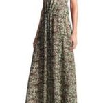 Derek Lam Women’s  Green XS Sleeveless Maxi Animal Print Dress Photo 1