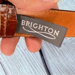 Brighton  Women Belt Genuine Embossed Calfskin on Saddled Leather Brown m14907 Photo 5