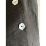 Spiegel Womens 6 Black Linen Blend Dress‎ Pearl Button Photo 4