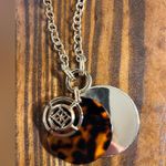 Elegant Gold and Brown Tortoise Pendant Necklace contemporary gold tone boho Photo 2