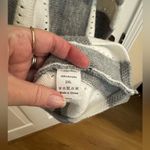 Long Sleeve V Neck Chevron Sweater Gray/White Rib Trim Plus 2X Gray Photo 4