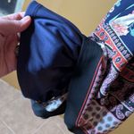 Three Pink Hearts  Navy Blue Floral Romper Short Sleeve Open Back Zip Size XS Photo 10