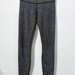Lululemon  Wunder Under Legging Herringbone Grey Black Size 4 Athletic Yoga Pant Photo 2