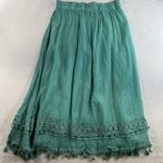 Krazy Kat Y2K Style L Large Skirt Midi Crochet Detail Boho Peasant Whimsy Fairy Layered Photo 7