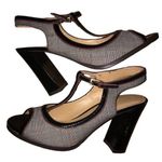 🔥Circa Joan &David black plaid heels size 7.5 Photo 0