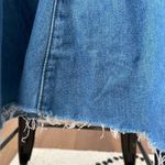 Coldwater Creek Vintage 90s  Chambray Denim Dress Raw Hem Blue Small Petite Photo 4