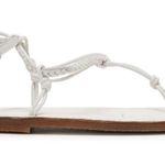 Free People White Caroline Cali Braided Strappy Leather Sandals Size 10 NWT Photo 2