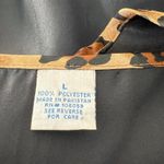 Black and Animal Print Cheetah Slip Dress Size Large Photo 3