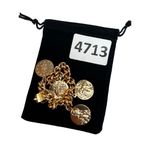 Made in Italy rose gold toned charm bracelet mother Mary and religious charms Pink Photo 4