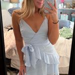 Hello Molly  Tie Blue Mini Dress Photo 6