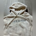 Forever 21 ‎ Women’s Size Medium Embroidered Cultured Plush Hoodie Photo 8