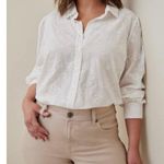  Pale Pink Embroidered Floral Button Front Shirt Torrid Sz 2 Plus Size 2X Photo 2