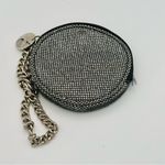 Jazzercise silver metallic sparkling wristlet coin purse Black Photo 2