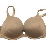 Cacique Modern Lightly Lined Lounge Bra Beige Nylon & Spandex Underwire 42C Photo 0