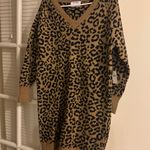 Old Navy SoSoft Printed Sweater Mini Dress Photo 3