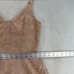 Windsor  Dress Party‎ Cocktail Lace V Neck Sleeveless Fit Flare Beige jrs Size 3 Photo 2