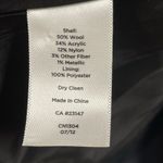 Talbots Womens 4P Blazer Black Glen Plaid Wool Blend Big Collar Pockets Petites Photo 5