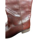 Frye  Melissa Button Brown Leather Equestrian Fall Riding Boots Women’s Size 9 Photo 4