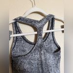 Lululemon  Cool Racerback II Size 8 In Luon Spray Jacquard White Black‎ Tank Top Photo 1