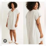 Madewell  Button Back Easy Dress in Stripe‎ Size XS Photo 1