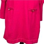 Vince Camuto bright pink sweater dress with decorative pockets, size medium. EUC Photo 2