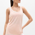 Athleta L With Ease Sport Racerback Tank Pink Salt Large Photo 0