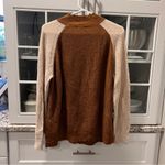 Lush Clothing Lush‎ Brown and Cream Mockneck Sweater Photo 1