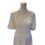 Lost + Wander Women's White Mykonos Mini Dress Size M Short Sleeve Photo 1