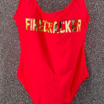 Xhilaration  Firecracker print one piece swimsuit in size m Photo 0