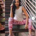 Zyia  Active Pink Camo Light & Tight Pocket Capri Leggings Size 4 Photo 1