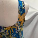 Mama Hawaii beachwear Floral Sleeves‎ Maxi Dress Women Small Vacation Resort Blue Photo 9