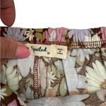 Spoiled Floral Mini Skirt in Pink, Orange, and Brown Pink Size M Photo 2