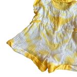 Anthropologie Out From Under Yellow White Romper Gauze Button-Down Size Small Photo 6