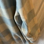 Kensie NWT:  Jeans blue/cream SHACKET oversized plaid button up-pockets~size L Photo 7