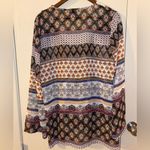 About A Girl Los Angeles floral tunic with crocheted neckline - size lar… Photo 1