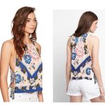 Free People  This Sweet Love Floral Top - Pink - Small Photo 11