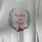 Life is Good  Winter Is Magic Cardinal Long Sleeve Crusher Top XL Christmas Photo 5