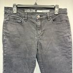 DKNY Ludlow Faded Black Denim Capri Roll Hem Cropped Jeans Bermuda Shorts Photo 4