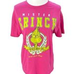 Dr. Seuss Mister Grinch You’re a Mean One Graphic Tee Shirt Pink Size Medium Photo 0