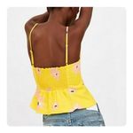 ZARA ★ Floral Top - Yellow/Pink ★ Photo 4