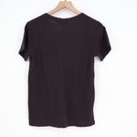 American Giant Premium V Neck Tee Black Supima Cotton Made in USA Size S Brown Photo 4