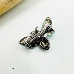 Vintage Hand Painted Bee Brooch Bee Pin Blue Photo 2