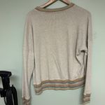 Time & Tru Rainbow Tan Long Sleeve Light Sweater Photo 3