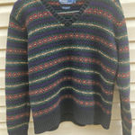 Ralph Lauren VTG Polo  100% Lambs Wool Sweater Women's M‎ Aztec Geometric Photo 0