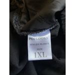 Poplooks Black Linen Blend Wide Leg Casual Lounge Beach Pool Pants Womens 1XL Size XL Photo 9