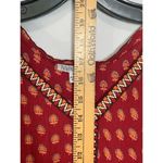 Patrons of Peace Women's Sangria Floral Embroidered Indian Tank Top Red Small Photo 10