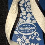 Havaianas  Hibiscus Blue and White Flip Flops Photo 7